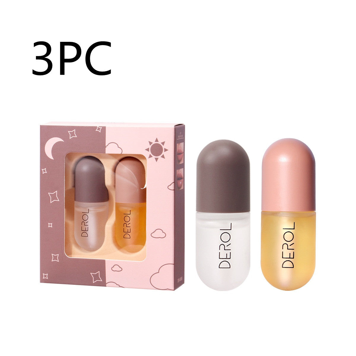 Day Night Instant Volume Lip Plumper Oil Clear Lasting Nourishing Repairing Reduce Lip Fine Line Care Lip Beauty Cosmetic - AmberOcean 