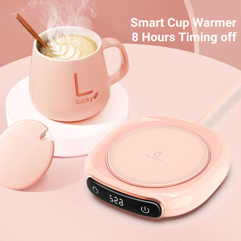 Coffee Mug Warmer Warm Coaster Smart Heating Cup Thermal Insulation Constant Temperature Coaster Heating Pad Desktop - AmberOcean 
