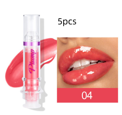 New Tube Lip Rich Lip Color Slightly Spicy Lip Honey Lip Glass Mirror Face Lip Mirror Liquid Lipstick - AmberOcean 