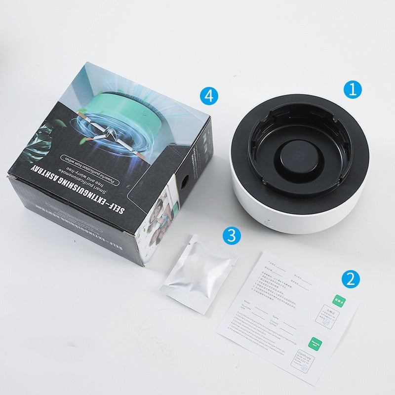Smoke Removal Air Purification Ashtray Anion Purification Practical Automatic Purifier Ashtray Portable Gadgets For Car Ashtray - AmberOcean 