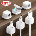 Magnetic Cable Clip Under Desk Cable Management Adjustable Cord Holder Wire Organizer And Cable Management Wire Keeper - AmberOcean 