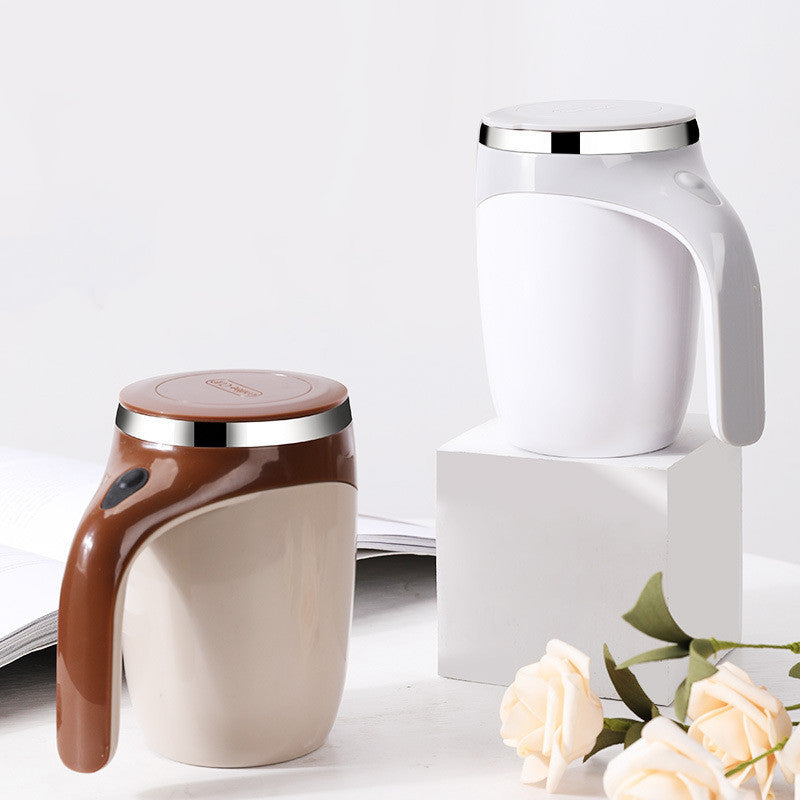 The Mug That Does the Stirring for you  An automatic self-stirring mug that blends your drink with the touch of a button - AmberOcean 