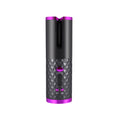 Rechargeable Automatic Hair Curler Women Portable Hair Curling Iron LCD Display Ceramic Curly Rotating Curling Wave Styer - AmberOcean 