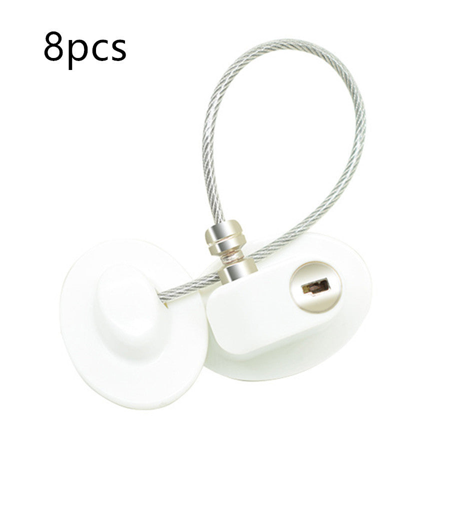Window Security Chain Lock Window Cable Lock Restrictor Multifunctional Window Lock Door Security Guard for Baby Safety 1Pcs - AmberOcean 