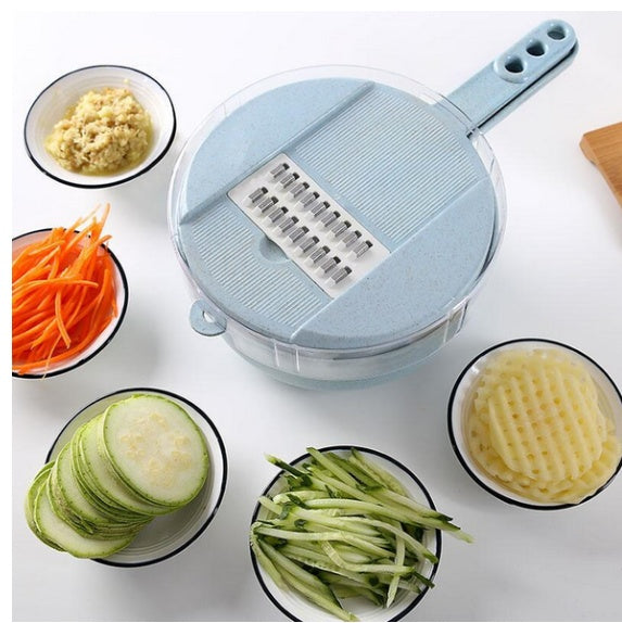 8 In 1 Mandoline Slicer Vegetable Slicer Potato Peeler Carrot Onion Grater With Strainer Vegetable Cutter Kitchen Accessories - AmberOcean 
