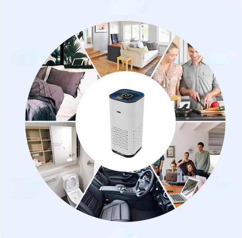 Car Air Purifier Portable Negative Ion Generator Remove Formaldehyde Dust Smoke Air Freshen Washer For Home Car - AmberOcean 