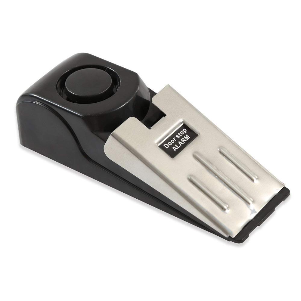 Electronic Burglar Alarm Intelligent Home Security Wedge Door Stop Alarm System Device Hotel Intruder Alert Detection - AmberOcean 