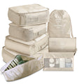 8-piece Set Luggage Divider Bag Travel Storage Clothes Underwear Shoes Organizer Packing Cube Bag - AmberOcean 