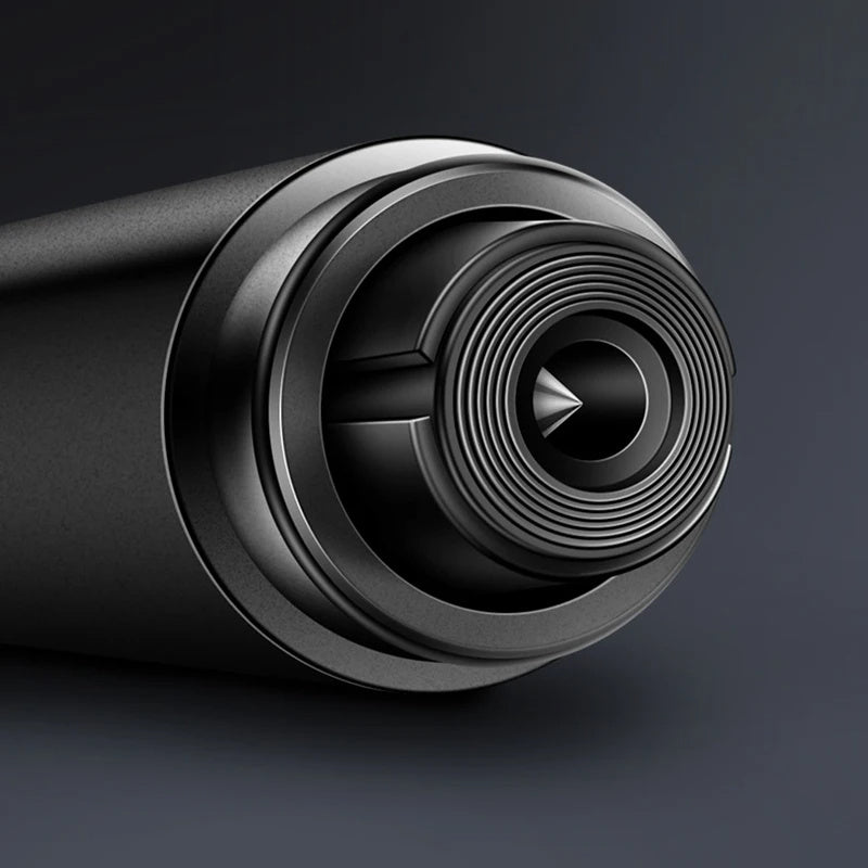 2-in-1 Car Safety Hammer Window Glass Breaker Seat Belt Cutter High Hardness Tungsten Steel Emergency Rescue Tool With Base - AmberOcean 