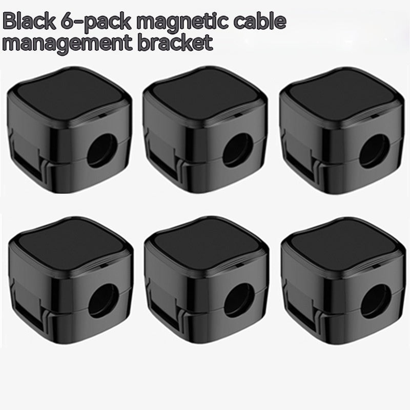 Magnetic Cable Clip Under Desk Cable Management Adjustable Cord Holder Wire Organizer And Cable Management Wire Keeper - AmberOcean 