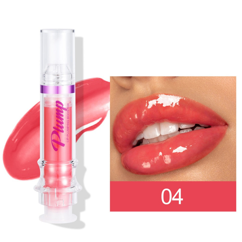 New Tube Lip Rich Lip Color Slightly Spicy Lip Honey Lip Glass Mirror Face Lip Mirror Liquid Lipstick - AmberOcean 