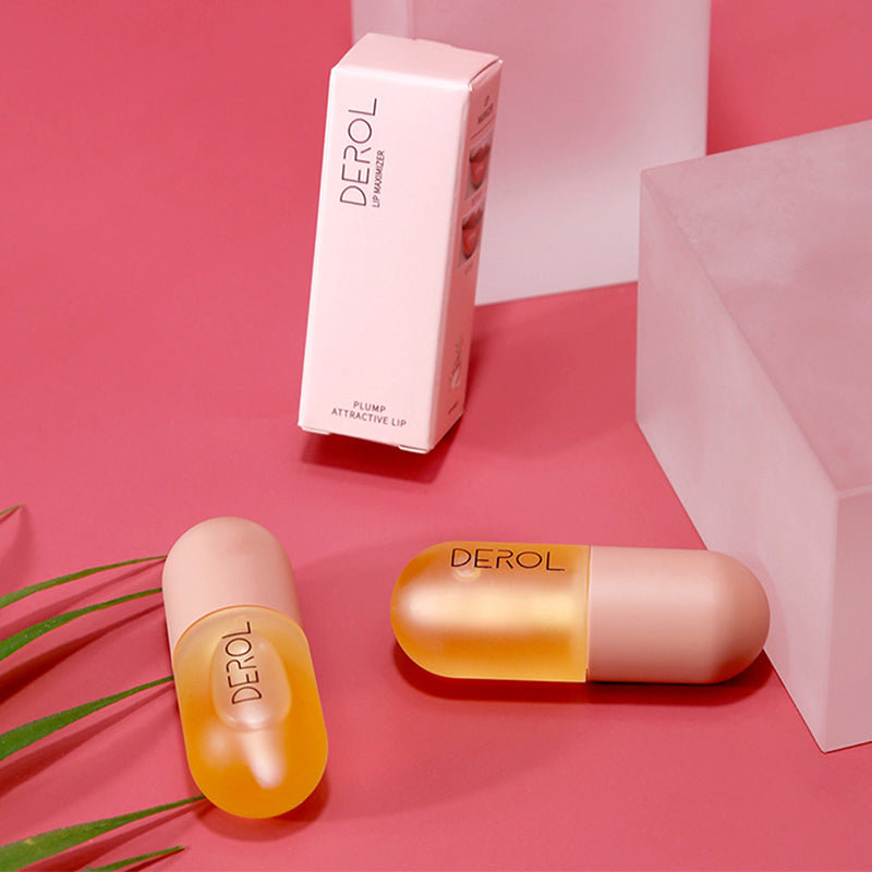 Day Night Instant Volume Lip Plumper Oil Clear Lasting Nourishing Repairing Reduce Lip Fine Line Care Lip Beauty Cosmetic - AmberOcean 