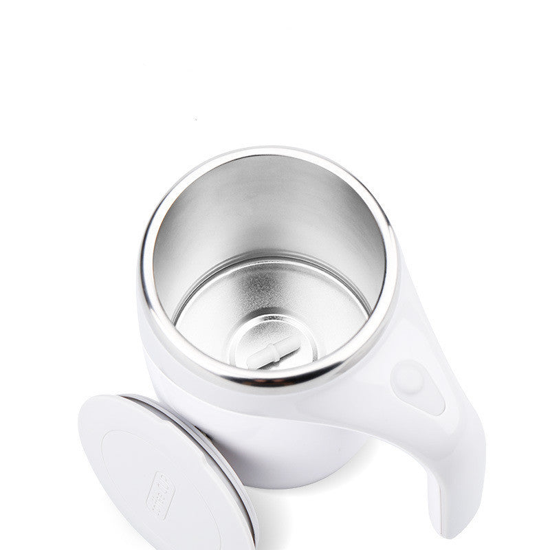The Mug That Does the Stirring for you  An automatic self-stirring mug that blends your drink with the touch of a button - AmberOcean 