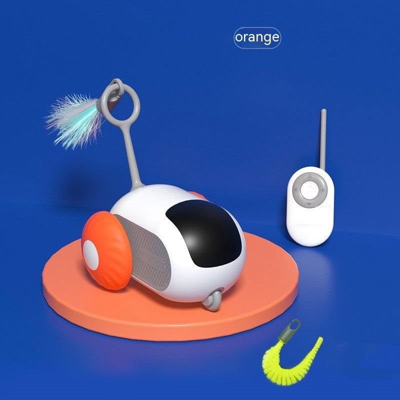 Remote Control Interactive Cat Car Toy USB Charging Chasing Automatic Self-moving Remote Smart Control Car Interactive Cat Toy Pet Products - AmberOcean 