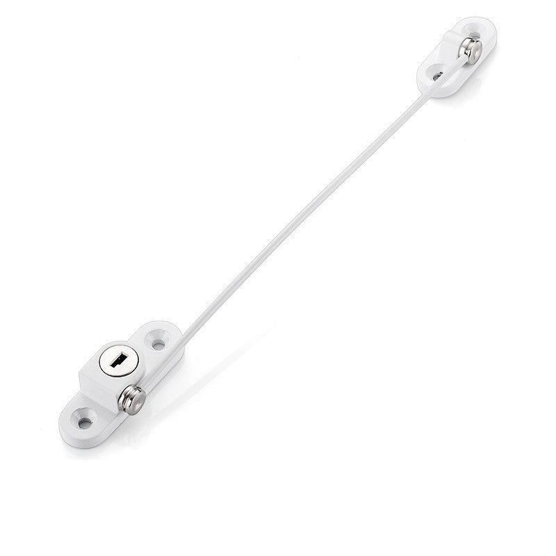 Window Security Chain Lock Window Cable Lock Restrictor Multifunctional Window Lock Door Security Guard for Baby Safety 1Pcs - AmberOcean 