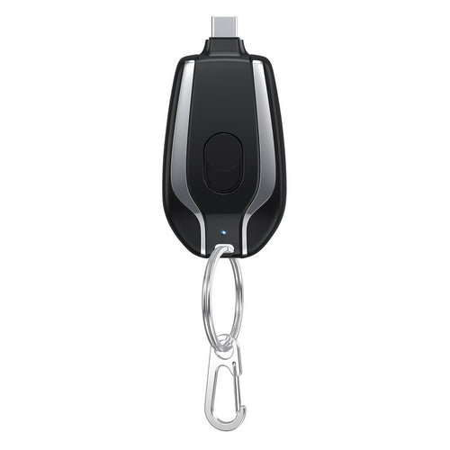 1500mAh Mini Power Emergency Pod Keychain Charger With Type-C Ultra-Compact Mini Battery Pack Fast Charging Backup Power Bank - AmberOcean 