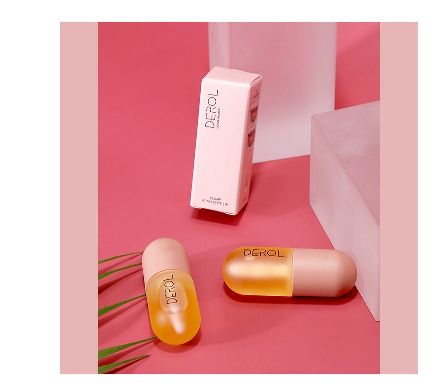 Day Night Instant Volume Lip Plumper Oil Clear Lasting Nourishing Repairing Reduce Lip Fine Line Care Lip Beauty Cosmetic - AmberOcean 