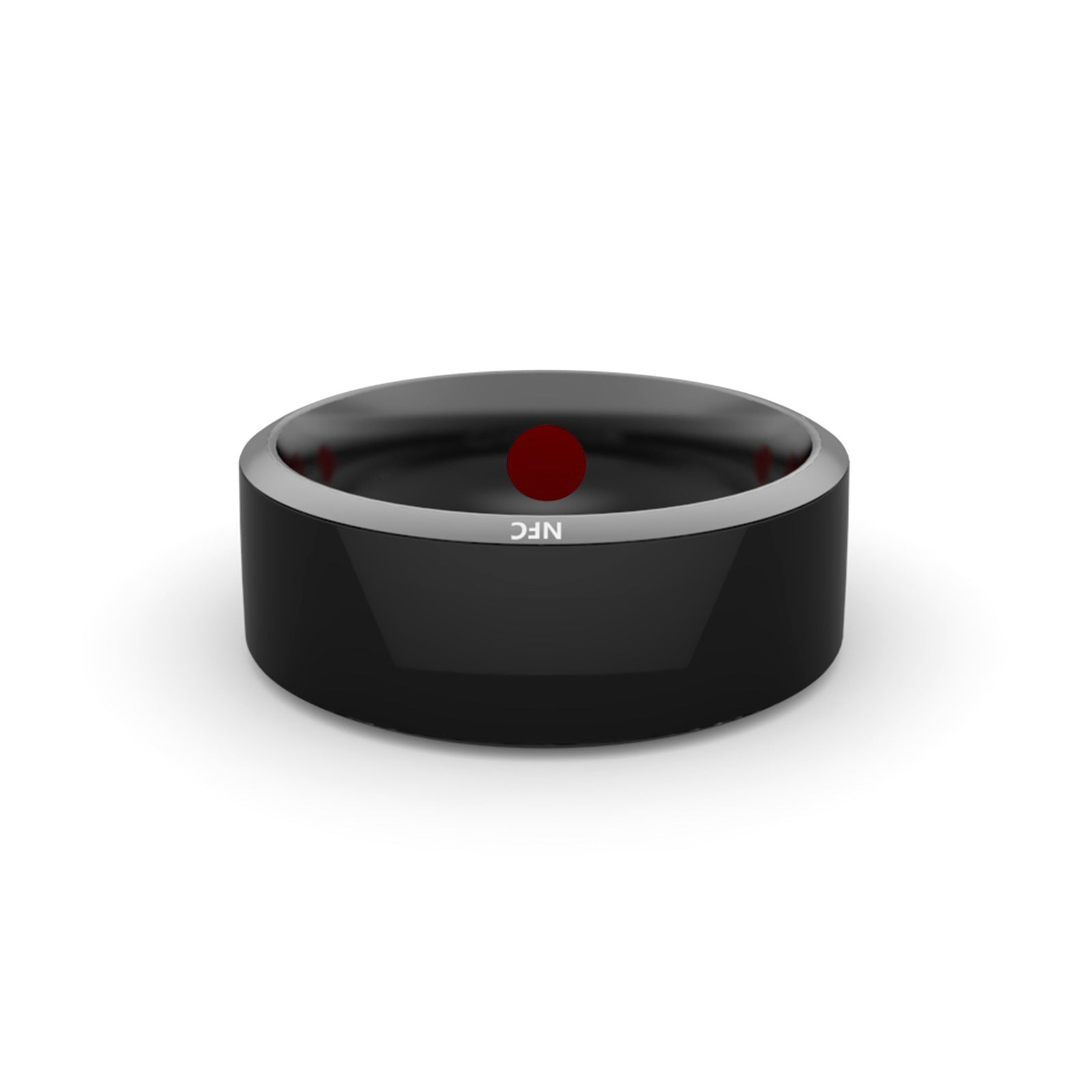Smart Ring Wearable Device Multifunctional Black High-tech - AmberOcean 