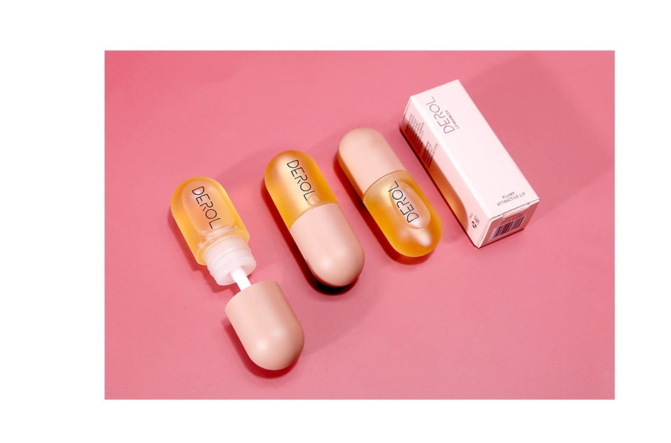 Day Night Instant Volume Lip Plumper Oil Clear Lasting Nourishing Repairing Reduce Lip Fine Line Care Lip Beauty Cosmetic - AmberOcean 