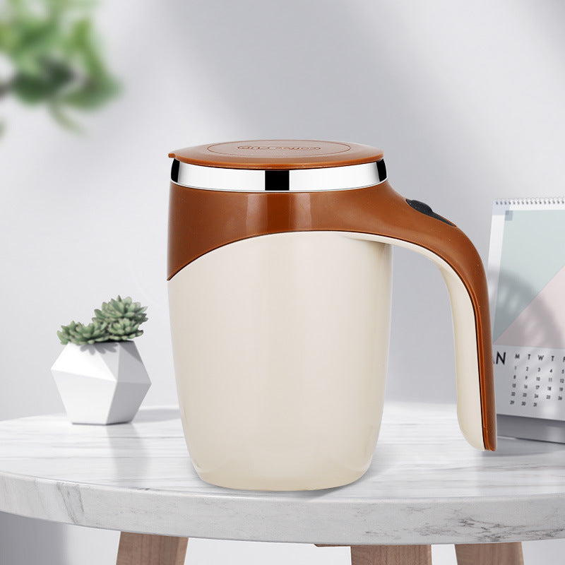 The Mug That Does the Stirring for you  An automatic self-stirring mug that blends your drink with the touch of a button - AmberOcean 