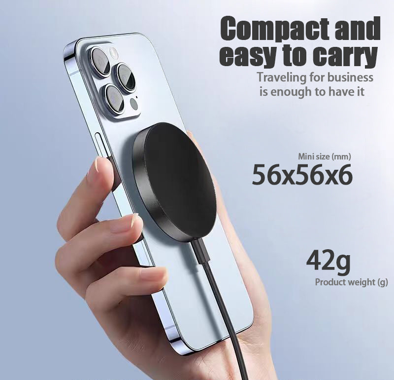 Qi2 Wireless Charger 15W Magnetic Wireless Fast Charging Is Suitable For 12-16PG Mobile Phone Models. Support Temu Us - AmberOcean 