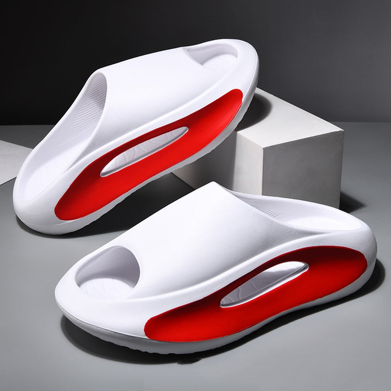 Ins Slippers Women Men Peep Toe Slipper Summer Hollow Unisex Sports Beach Shoes - AmberOcean 