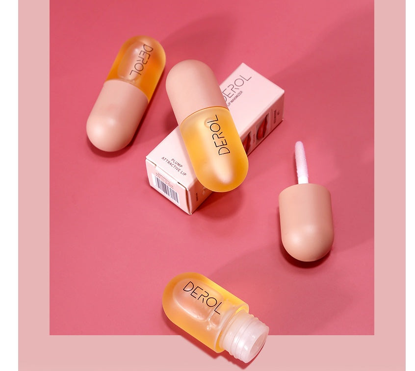 Day Night Instant Volume Lip Plumper Oil Clear Lasting Nourishing Repairing Reduce Lip Fine Line Care Lip Beauty Cosmetic - AmberOcean 