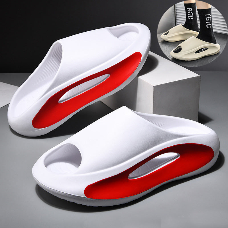 Ins Slippers Women Men Peep Toe Slipper Summer Hollow Unisex Sports Beach Shoes - AmberOcean 