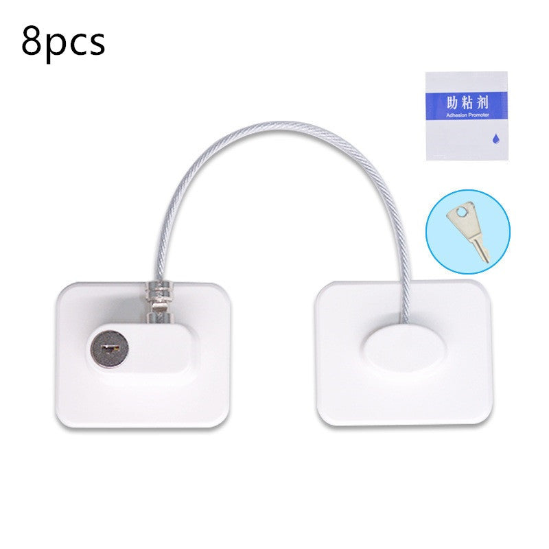 Window Security Chain Lock Window Cable Lock Restrictor Multifunctional Window Lock Door Security Guard for Baby Safety 1Pcs - AmberOcean 