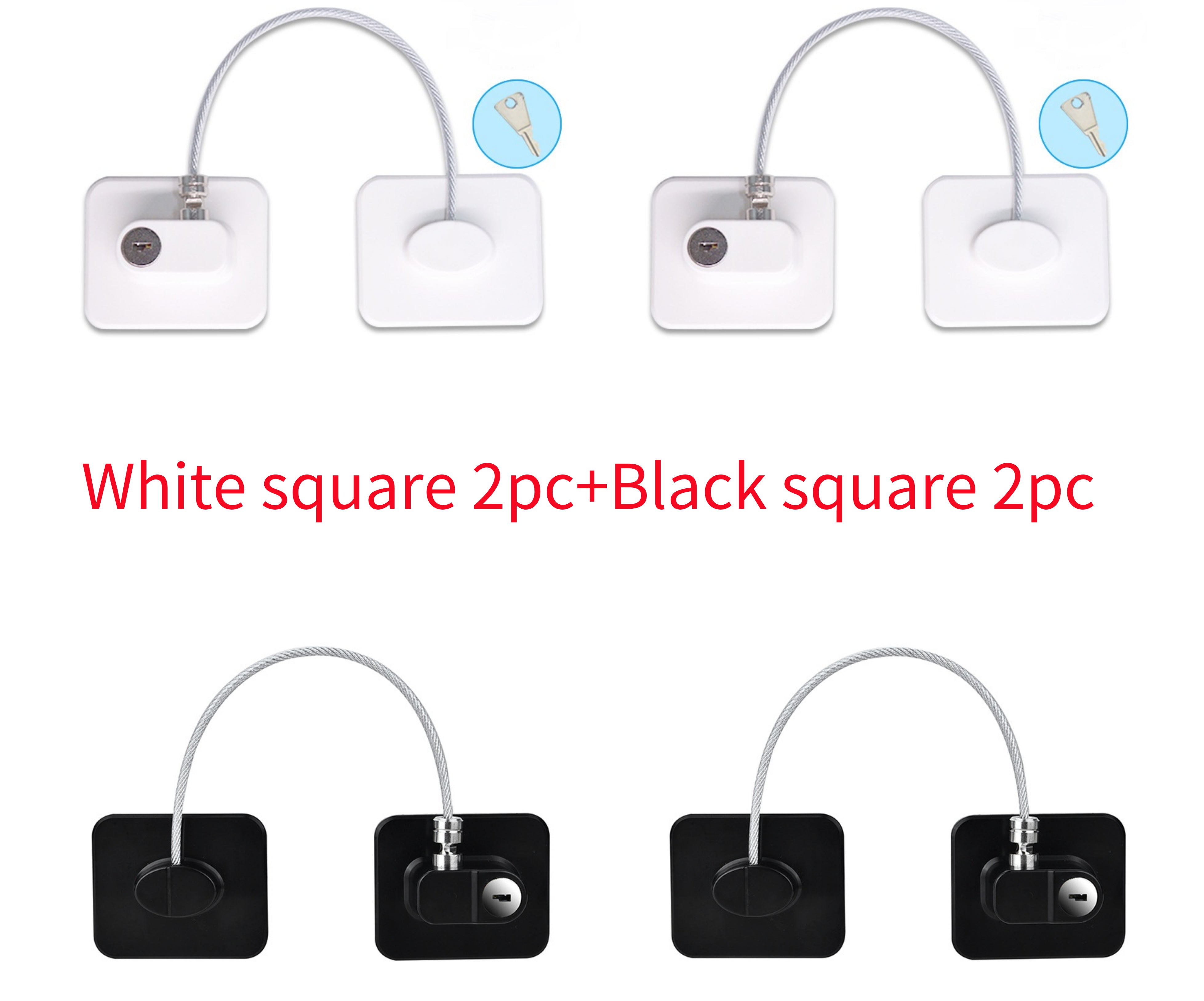 Window Security Chain Lock Window Cable Lock Restrictor Multifunctional Window Lock Door Security Guard for Baby Safety 1Pcs - AmberOcean 