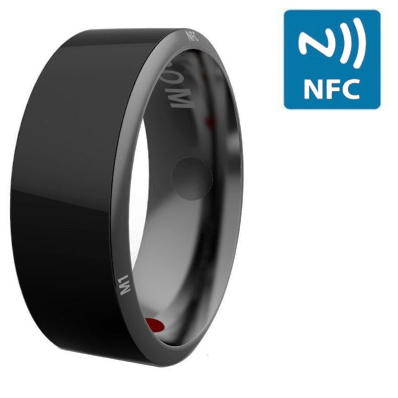 Smart Ring Wearable Device Multifunctional Black High-tech - AmberOcean 