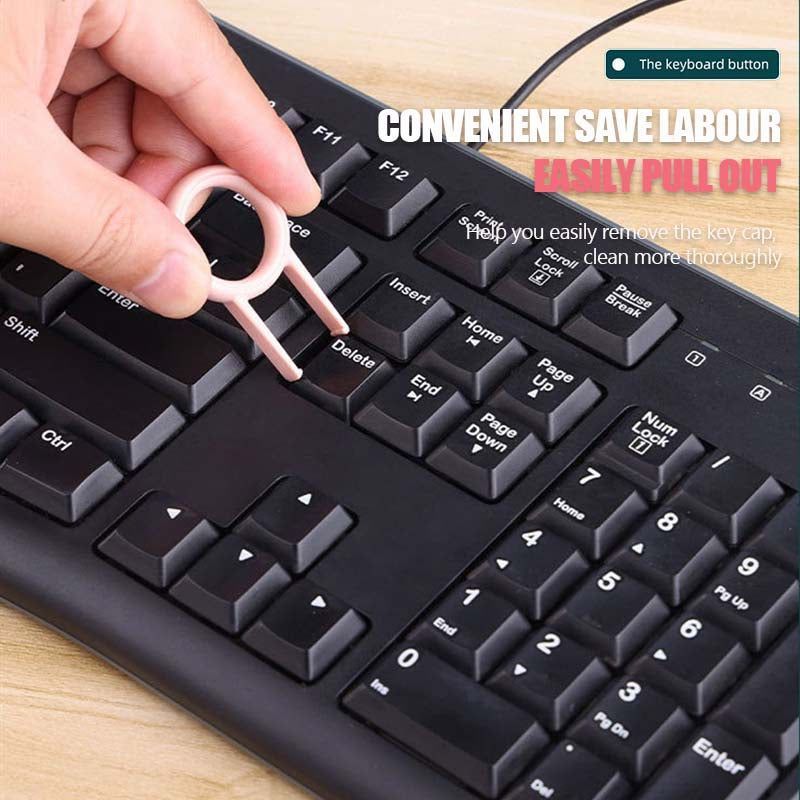 Multifunctional Bluetooth-compatible Headset Cleaning Pen Set Keyboard Cleaner Cleaning Tools Cleaner Keycap Puller Kit - AmberOcean 