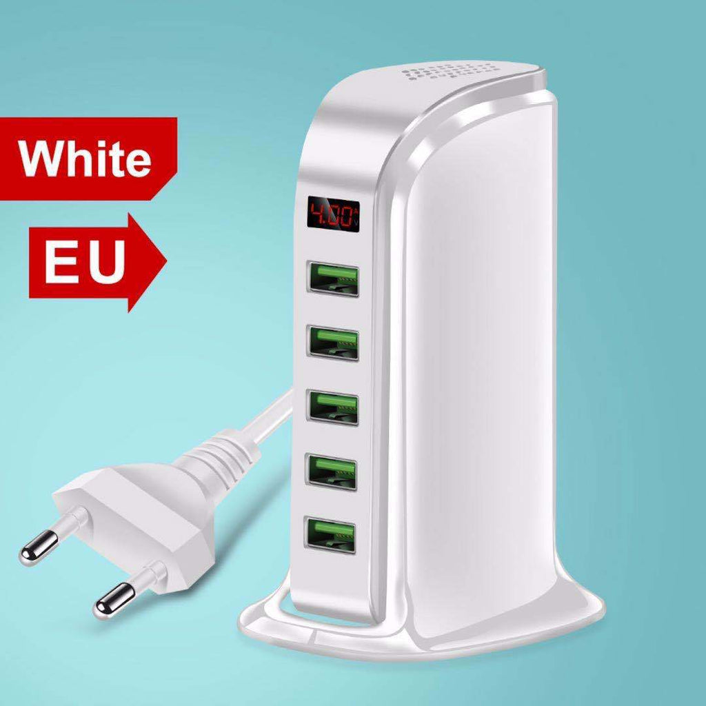 USB five-port smart charger - AmberOcean 
