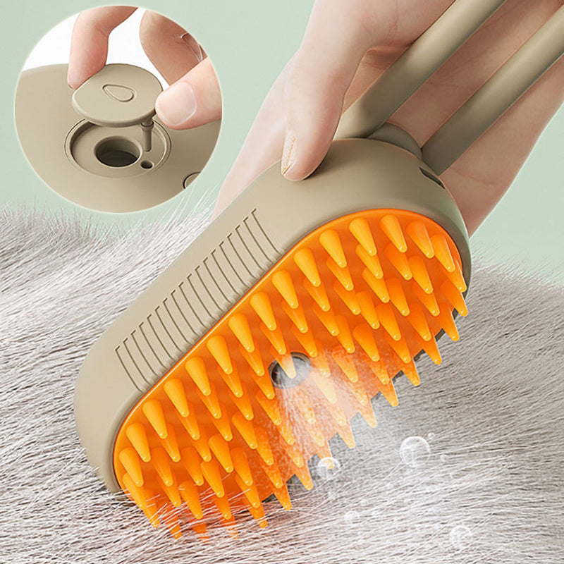 Cat Steam Brush Steamy Dog Brush 3 In 1 Electric Spray Cat Hair Brushes For Massage Pet Grooming Comb Hair Removal Combs Pet Products - AmberOcean 