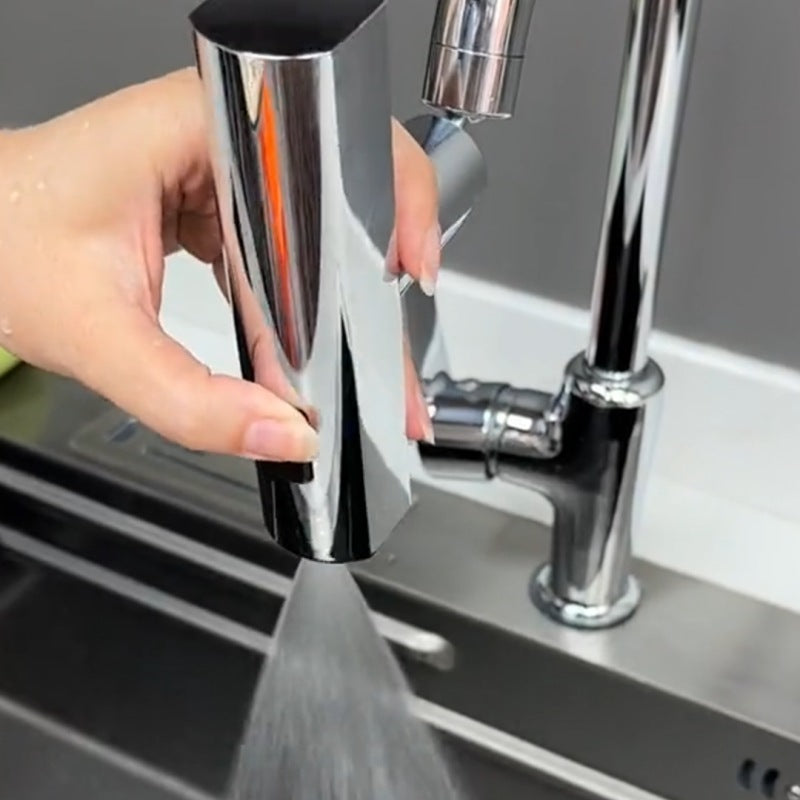 Kitchen Faucet Waterfall Outlet Splash Proof Universal Rotating Bubbler Multifunctional Water Nozzle Extension Kitchen Gadgets - AmberOcean 