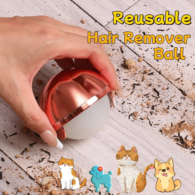 Reusable Hair Remover Ball Pet Hair Lint Roller Clothes Dust Cleaning Ball Washable Sticky Gel Lint Rollers Tool For Cat Dog - AmberOcean 