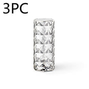 Nordic Crystal Lamp USB Table Lamps Bedroom Touch Dimming Atmosphere Diamond Night Light Rose Projector Lamp Decor - AmberOcean 