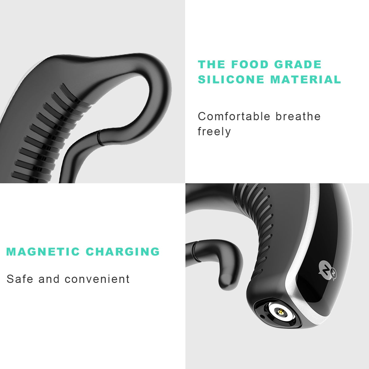 24 Hours Bluetooth Anti-snoring Device Charge Snore Earset Sleeping Aid Snoring Analyzes Sleep Datas Good Sleep - AmberOcean 