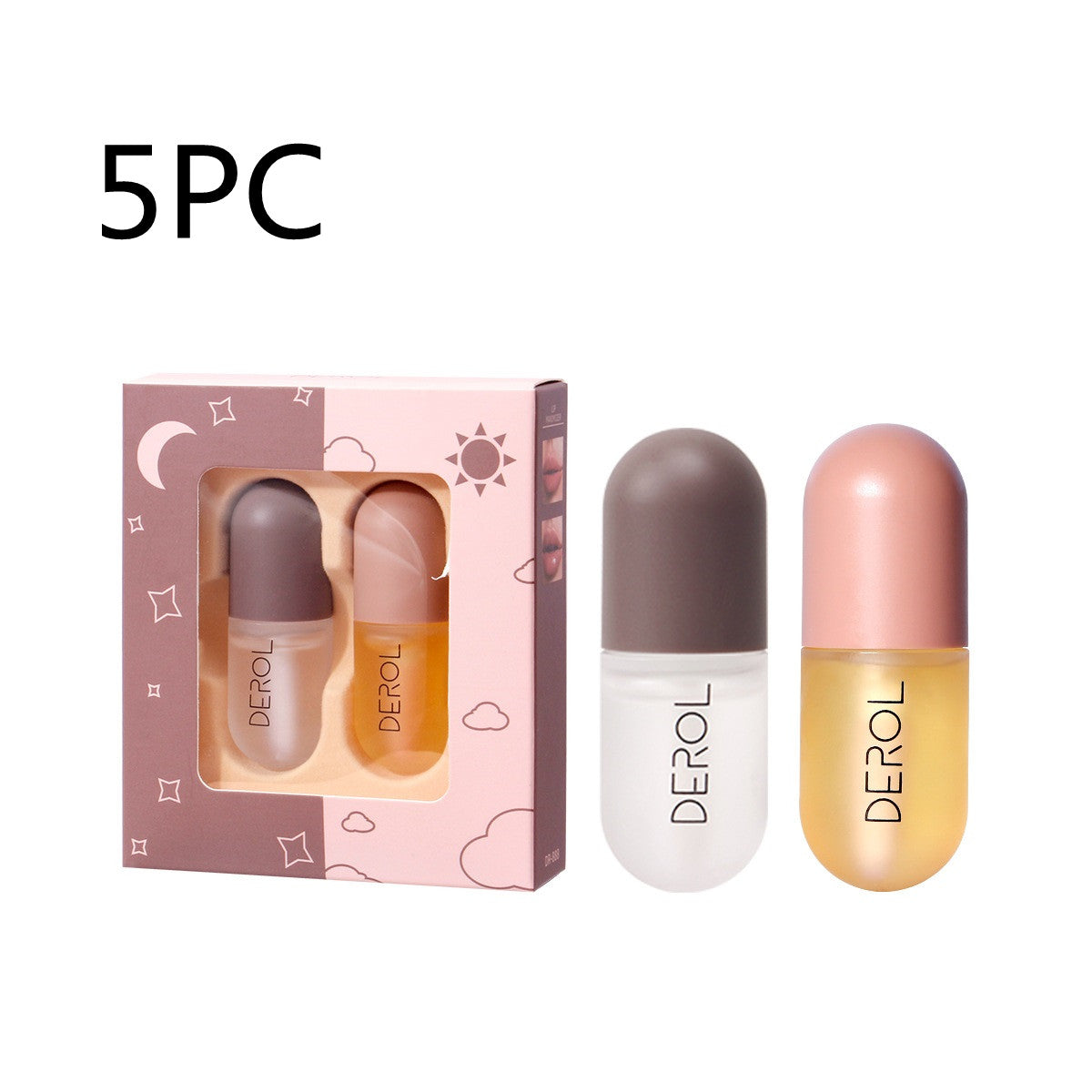 Day Night Instant Volume Lip Plumper Oil Clear Lasting Nourishing Repairing Reduce Lip Fine Line Care Lip Beauty Cosmetic - AmberOcean 