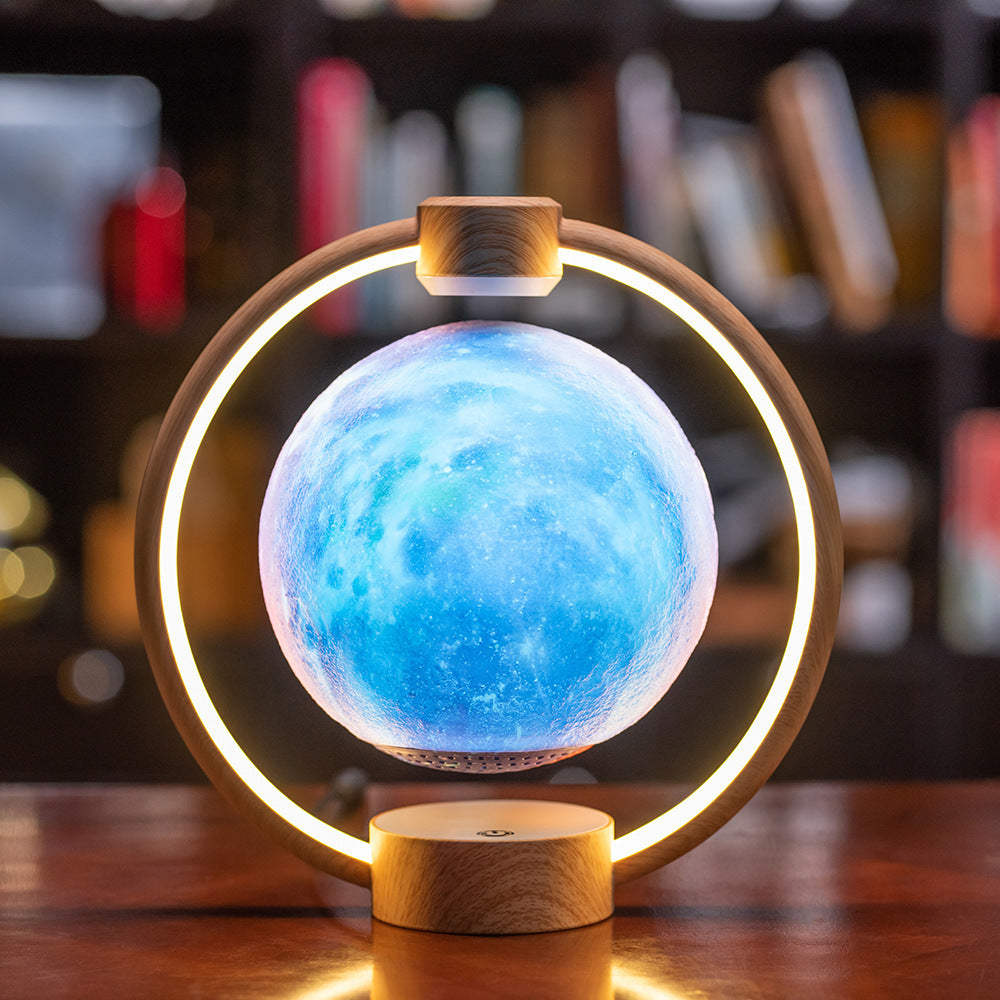 Maglev Moon Light Bluetooth 3D Stereo Diy Colorful Glare - AmberOcean 