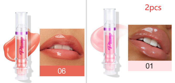 New Tube Lip Rich Lip Color Slightly Spicy Lip Honey Lip Glass Mirror Face Lip Mirror Liquid Lipstick - AmberOcean 