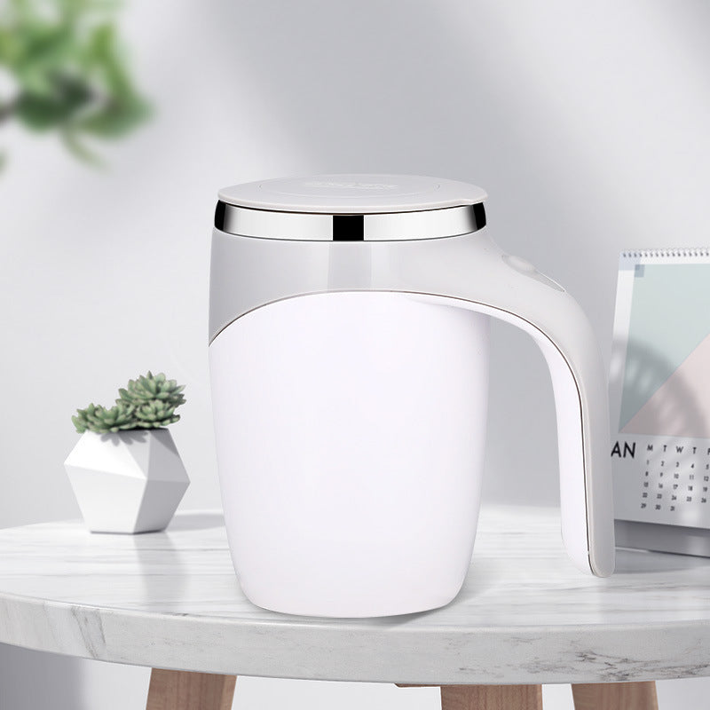 The Mug That Does the Stirring for you  An automatic self-stirring mug that blends your drink with the touch of a button - AmberOcean 