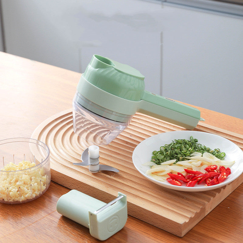 Home Fashion Wireless Hand-held Vegetable Cutter - AmberOcean 