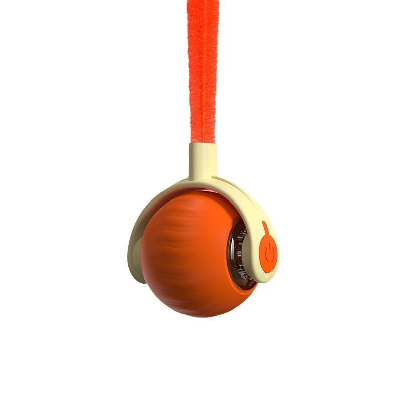 Pet Tug Ball Toy Motion-Activated Interactive Pets Cat Rolling Ball Toy With Bird Chirping Sound Pet Kitten Teaser Game Pet Products - AmberOcean 