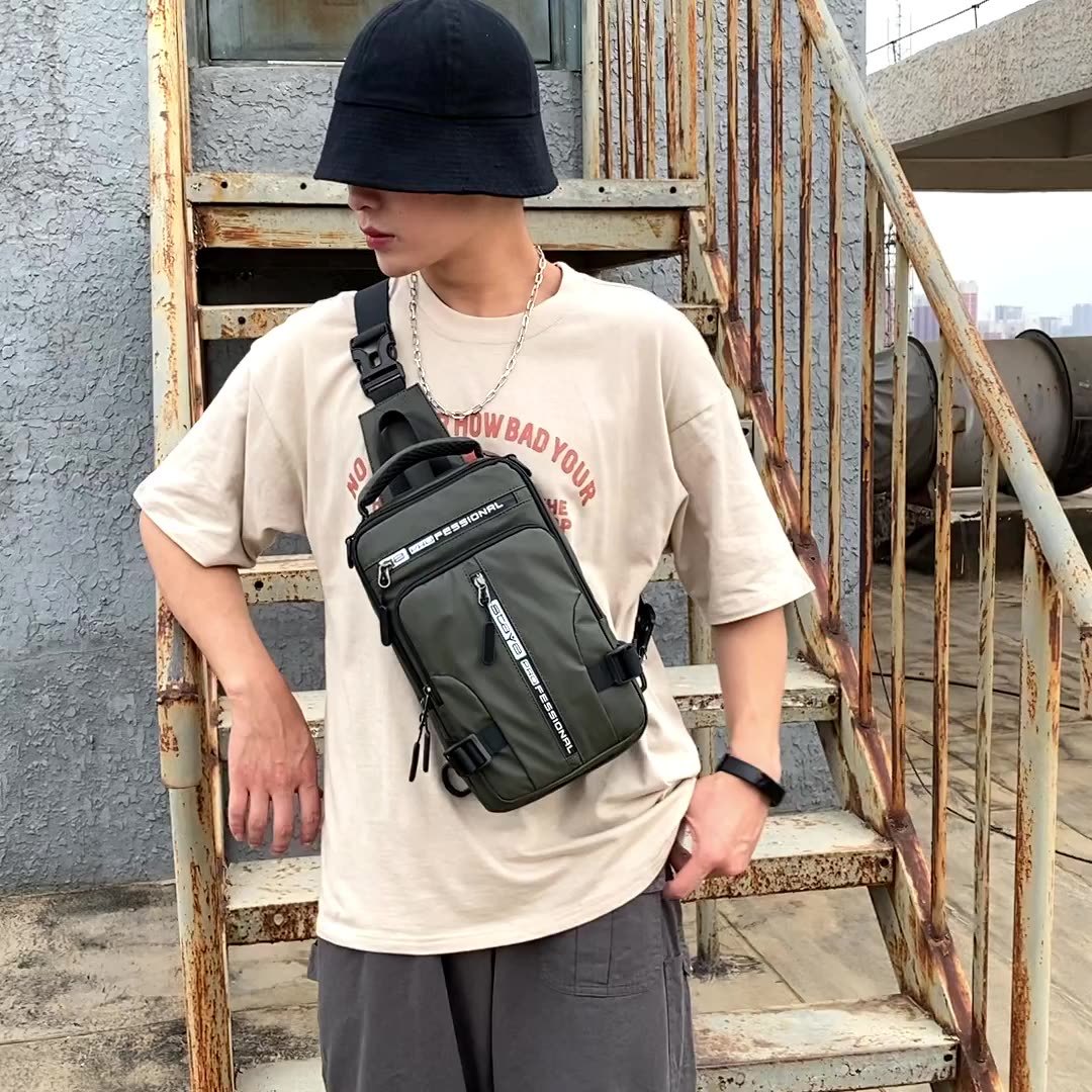 Crossbody Bags Men Multifunctional Backpack Shoulder Chest Bags - AmberOcean 