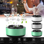 Smoke Removal Air Purification Ashtray Anion Purification Practical Automatic Purifier Ashtray Portable Gadgets For Car Ashtray - AmberOcean 