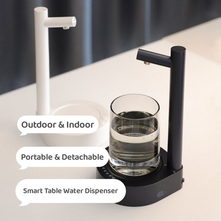 Desk Dispenser Electric Water Gallon Automatic Water Bottle Dispenser Rechargeable Water Dispenser - AmberOcean 
