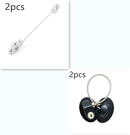 Window Security Chain Lock Window Cable Lock Restrictor Multifunctional Window Lock Door Security Guard for Baby Safety 1Pcs - AmberOcean 