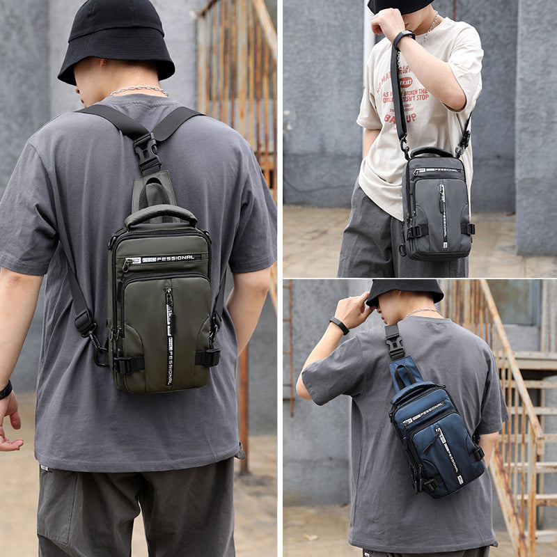 Crossbody Bags Men Multifunctional Backpack Shoulder Chest Bags - AmberOcean 