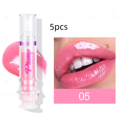 New Tube Lip Rich Lip Color Slightly Spicy Lip Honey Lip Glass Mirror Face Lip Mirror Liquid Lipstick - AmberOcean 